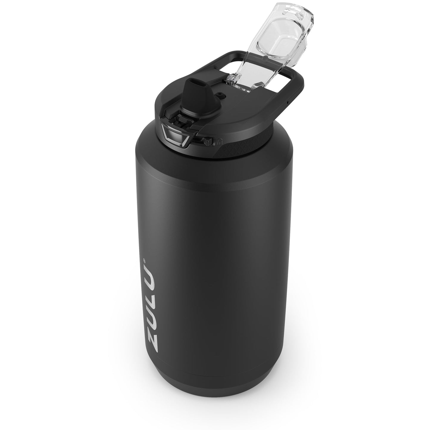 goals-stainless-steel-half-gallon-water-bottle-with-straw-r7 ZuluGoals64ozSSJug_Straw_AngleLidOpen_Keytography_Black.jpg